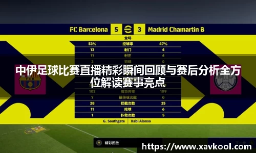 中伊足球比赛直播精彩瞬间回顾与赛后分析全方位解读赛事亮点