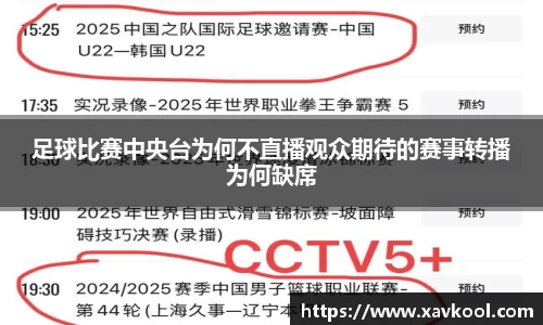 足球比赛中央台为何不直播观众期待的赛事转播为何缺席
