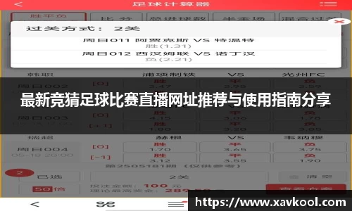 最新竞猜足球比赛直播网址推荐与使用指南分享