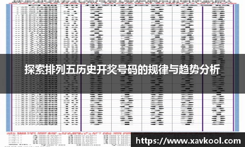 探索排列五历史开奖号码的规律与趋势分析